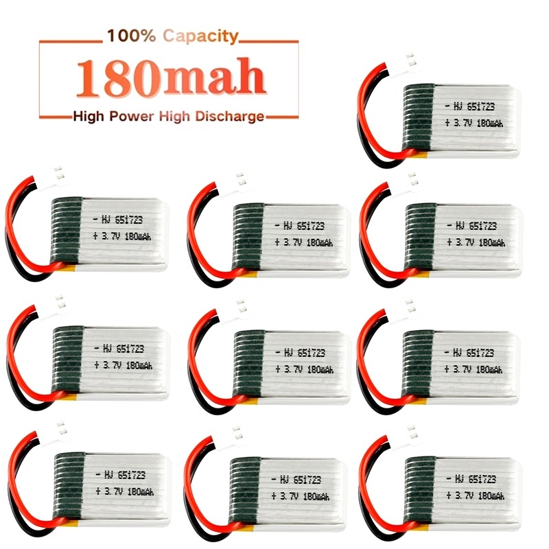 Rc Helicopter Coaxial - JJRC H8 Mini 3.7v 180mah Lipo
