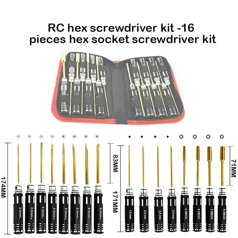 Rc Helicopter Tool Kit - RC Hex Tornavida Seti - 16