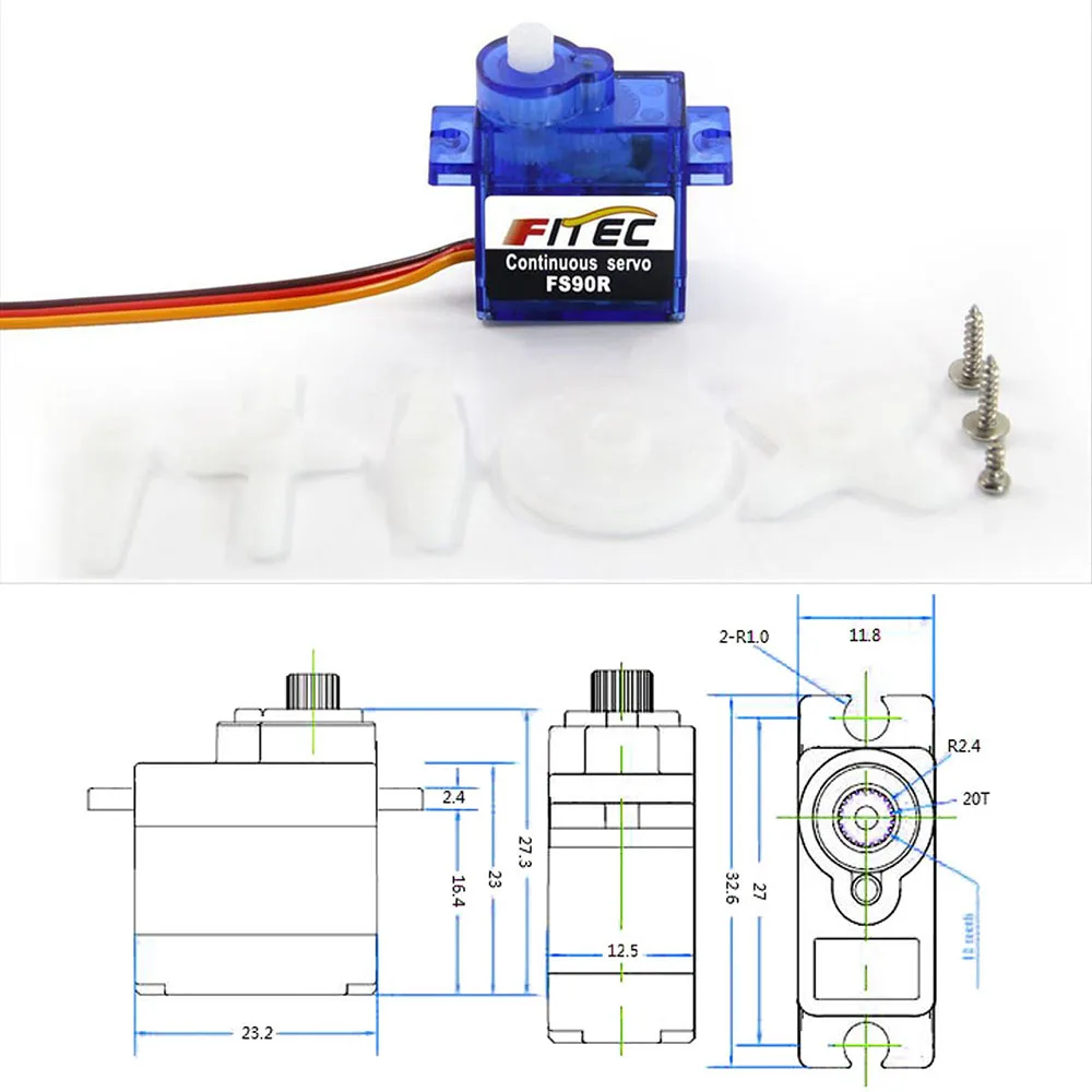 Feetech Mini FS90R Mikro Servo - Rc Helicopter Mini incelemesi ve fiyatı