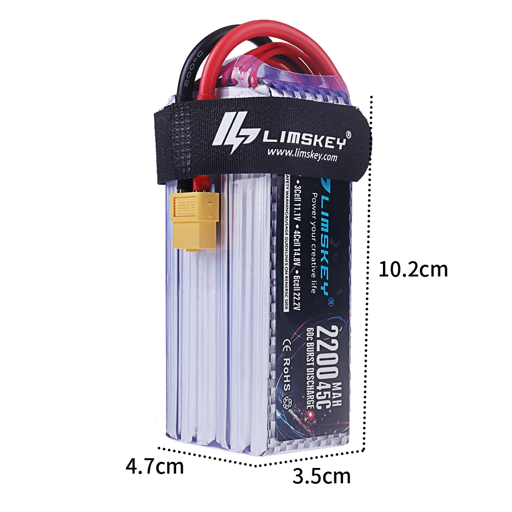22.2V 2200mAh 45C Max 60C LiPo - Rc Helicopter Electric incelemesi ve fiyatı